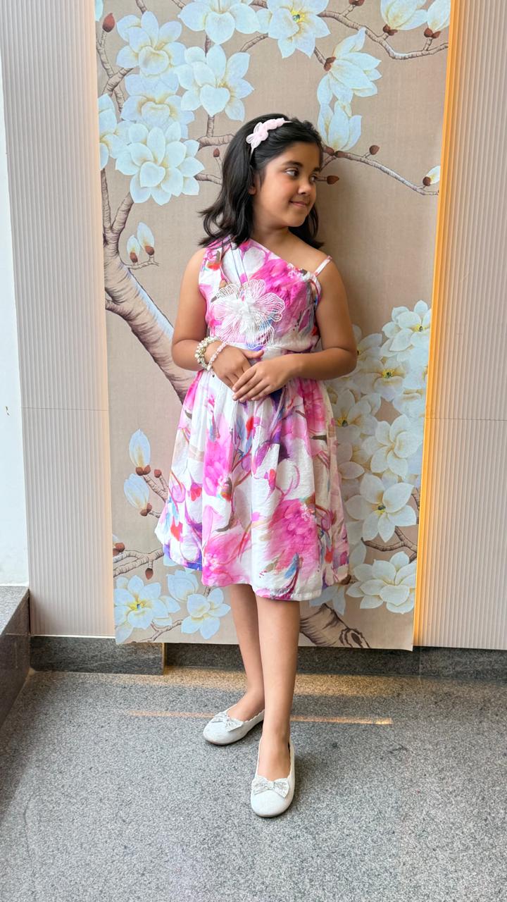 Soft imported cotton silk one piece in pink
